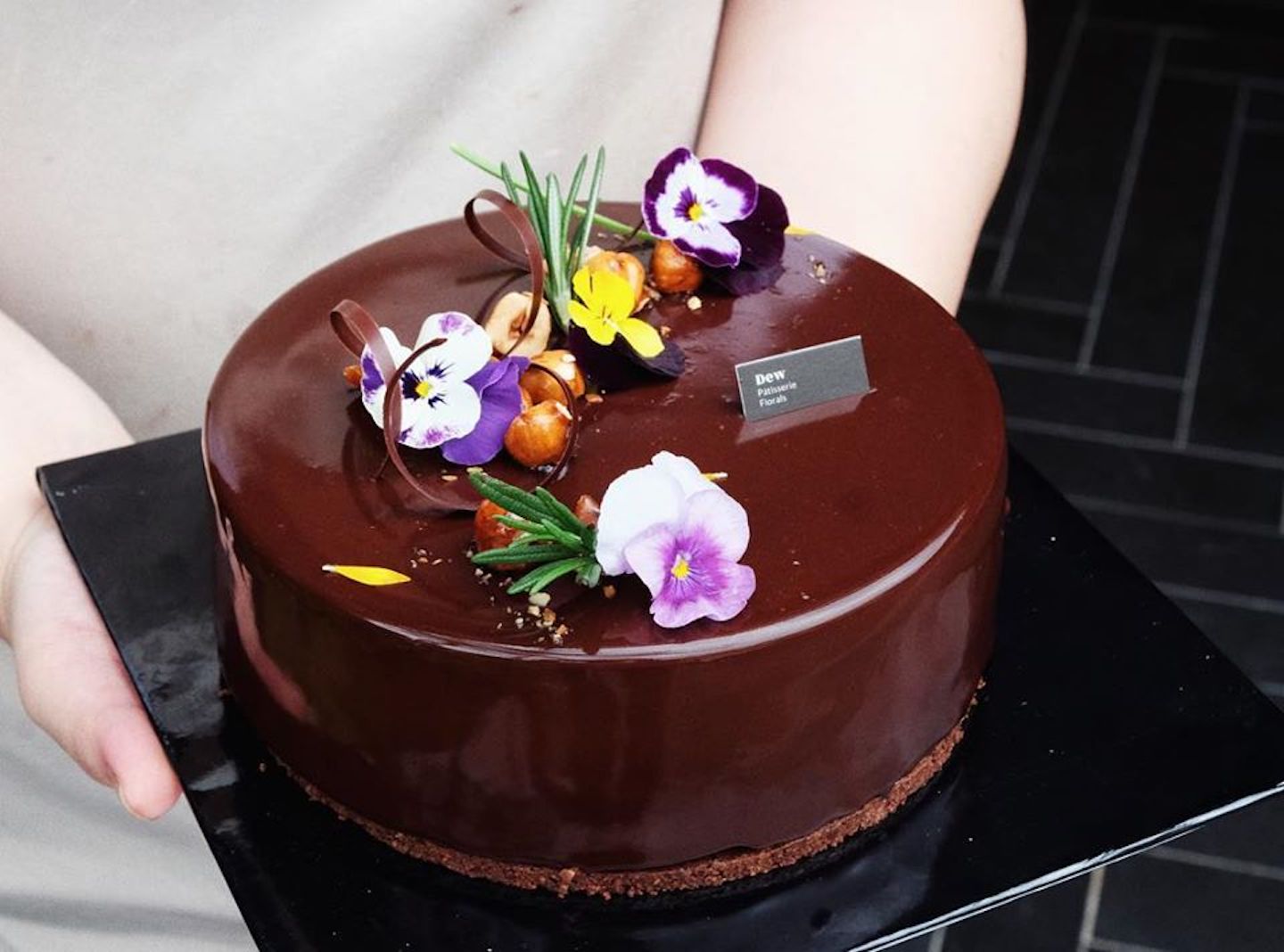 Gâteau Sacher Happy Birthday Bleu 🍰