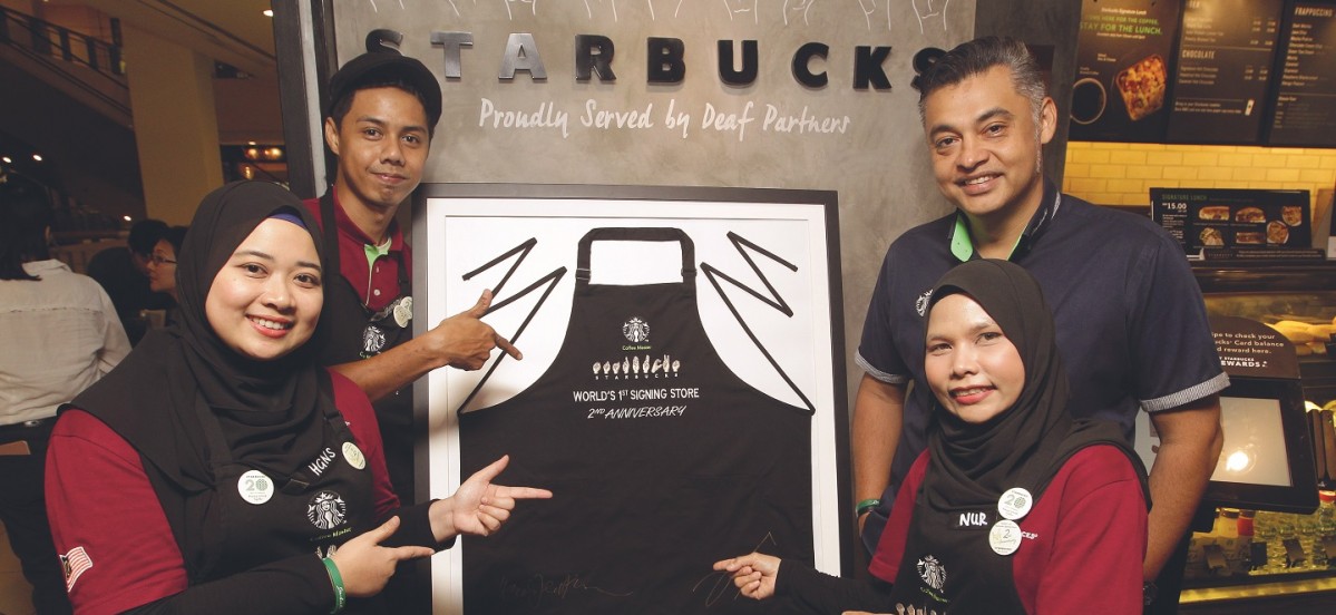 Starbucks Signing Store In Bangsar Creates Career Opportunities For The Deaf Community Options The Edge