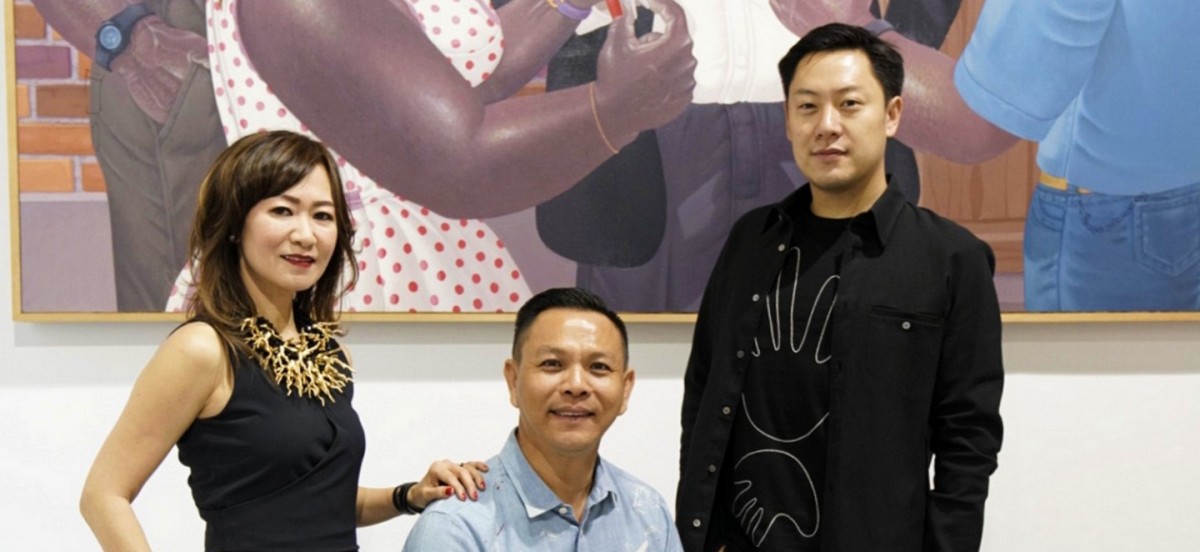 Collectors Christina Lim Hariyanto, Rudi Lazuardi and Nathaniel Putra